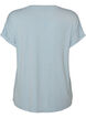 Viscose T-shirt met glitterstrepen, Blauw, Packshot image number 1