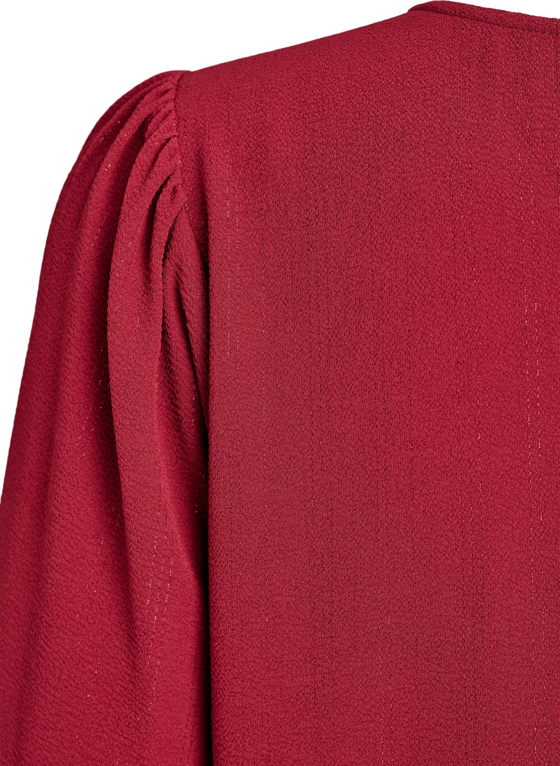 ZizziBlouse met glitter, Donker Bordeaux, Packshot image number 3