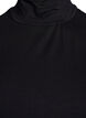 Gecropte jersey top met een hoge col, Zwart, Packshot image number 2