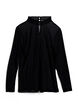 Getailleerde blouse van mesh met lange mouwen, Zwart, Packshot image number 1