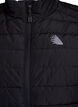 Sportief gewatteerd vest met ritssluiting en zakken, Zwart, Packshot image number 2