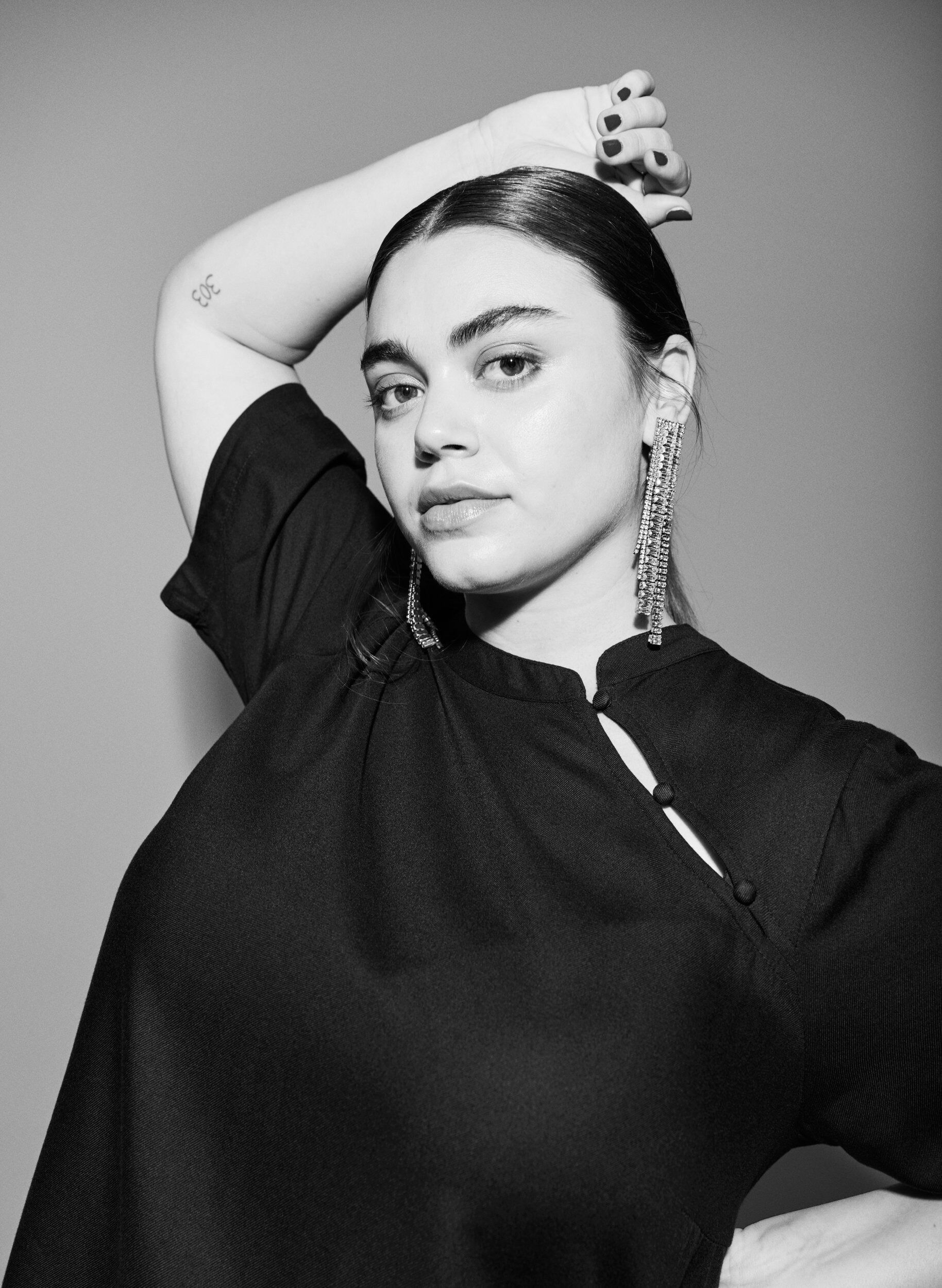 ZizziBlouse met korte mouwen en diagonale knoopsluiting, Zwart, Image image number 0