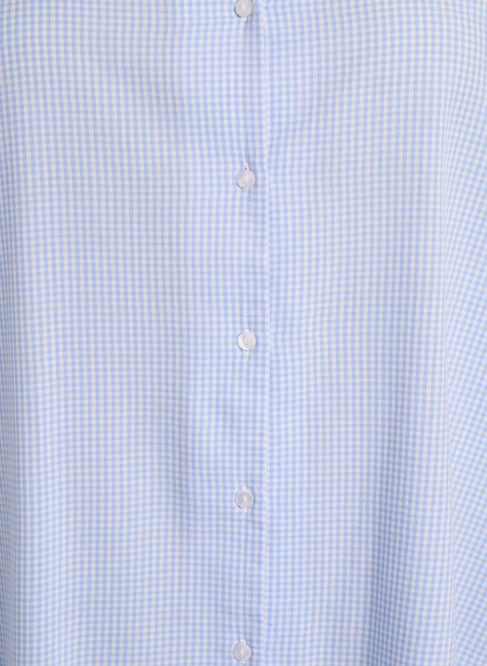 Geruite tuniek met 3/4 mouwen, Blauw, Packshot image number 2