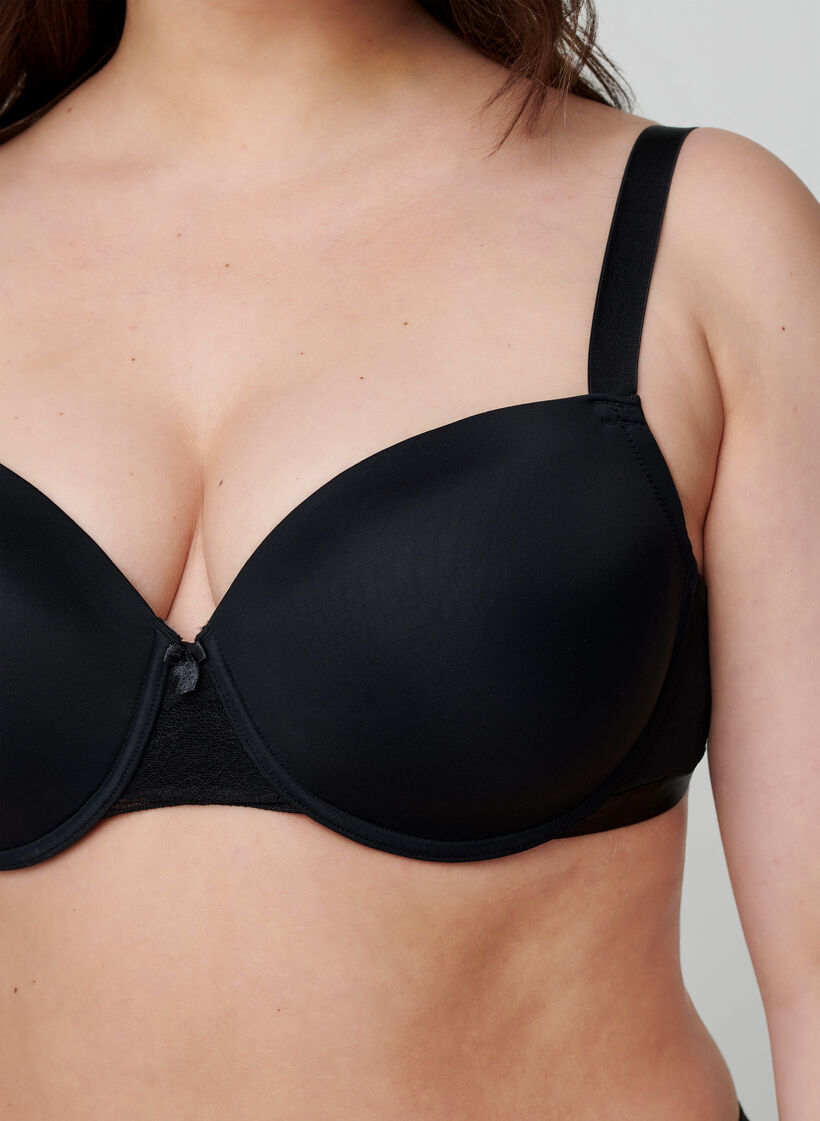 Voorgevormde bh met mesh, Black, Model