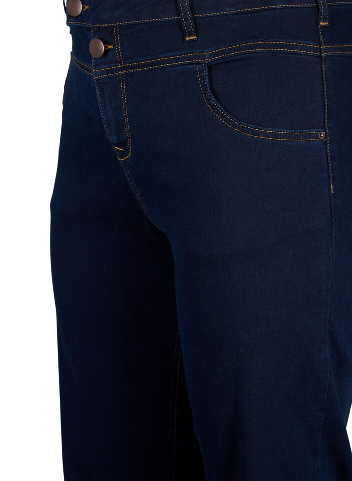 Regular fit Gemma jeans met hoge taille, Blauw, Packshot image number 2