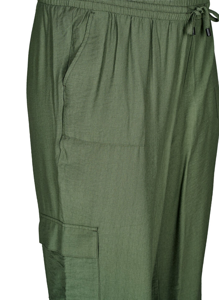 Cargo broek met hoge taille, Thyme, Packshot