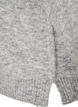Losse gebreide blouse met alpaca en wol, Grijs, Packshot image number 3
