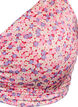 Bloemetjes bikini top met afneembare vulling, Roze, Packshot image number 2