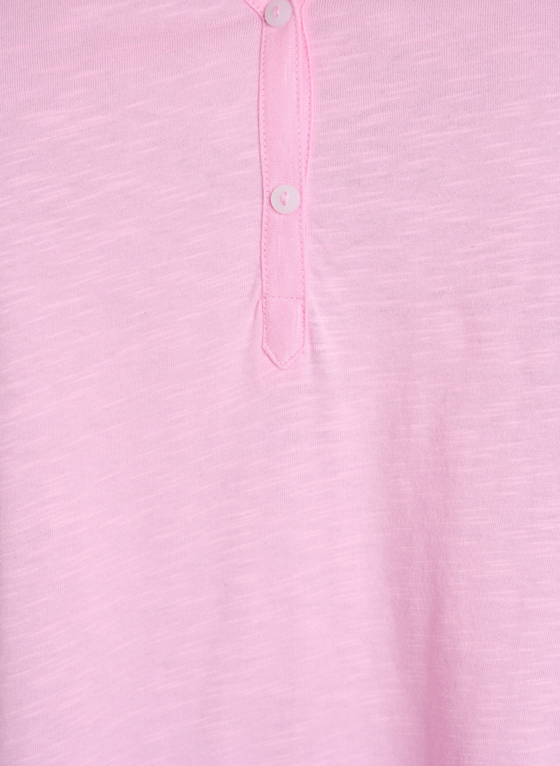 ZizziT-shirt met knoopdetail, Roze, Packshot image number 2