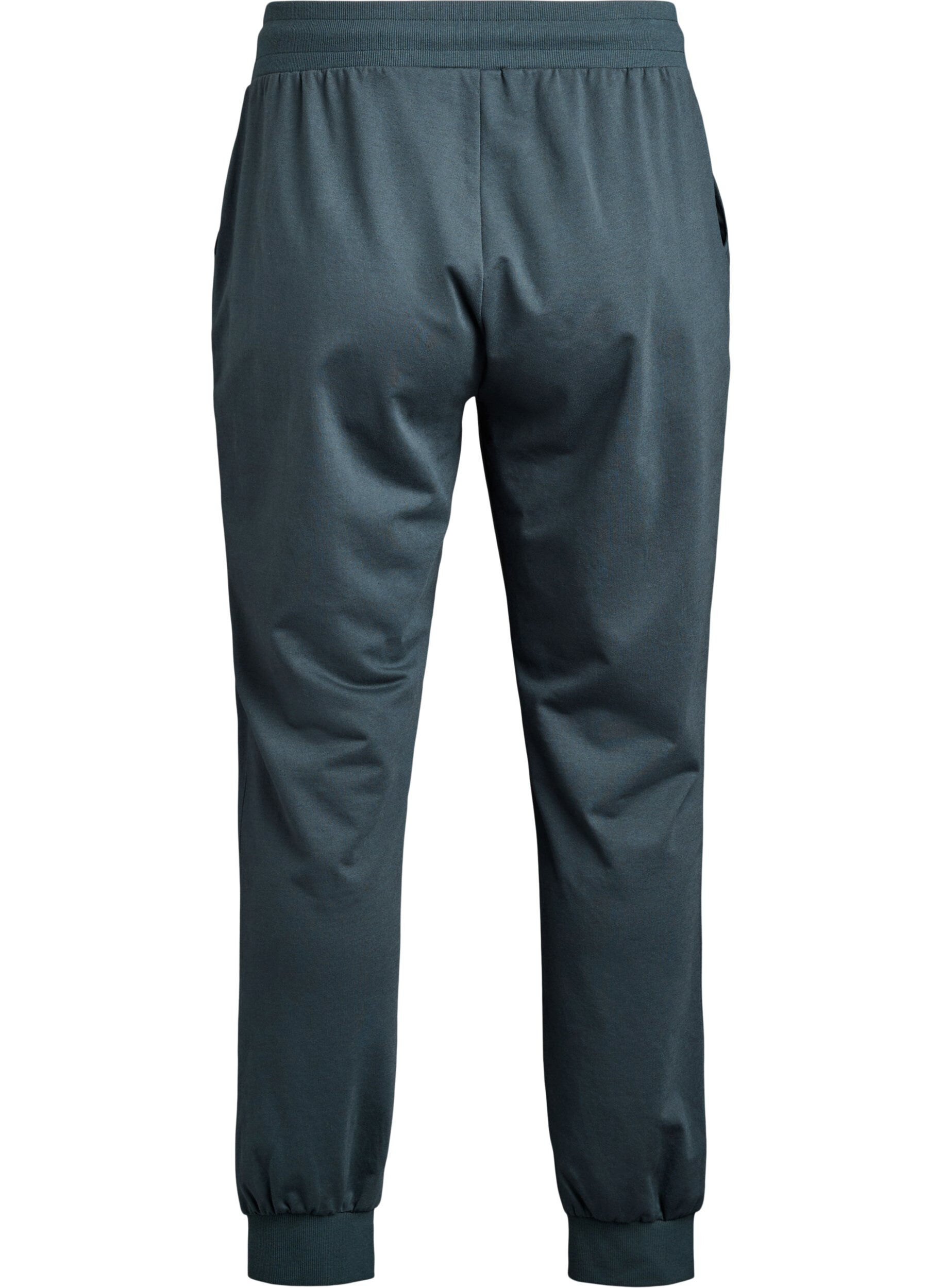 ZizziLosse trainingsbroek met zakken, Groen, Packshot image number 1