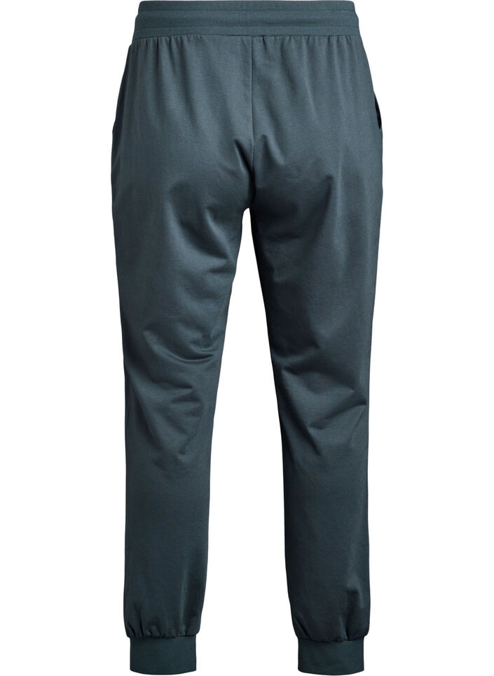 Losse trainingsbroek met zakken, Groen, Packshot image number 1