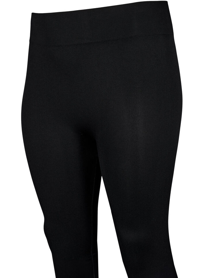 Naadloze basis legging, Zwart, Packshot image number 3