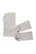 Gebreide sjaal met capuchon, Grijs, Packshot image number 0