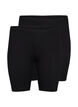 2-pack viscose fietsbroek, Zwart, Packshot image number 0