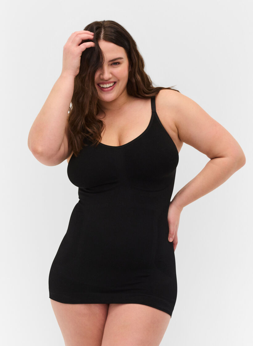 Shapewear Top, Black, Model