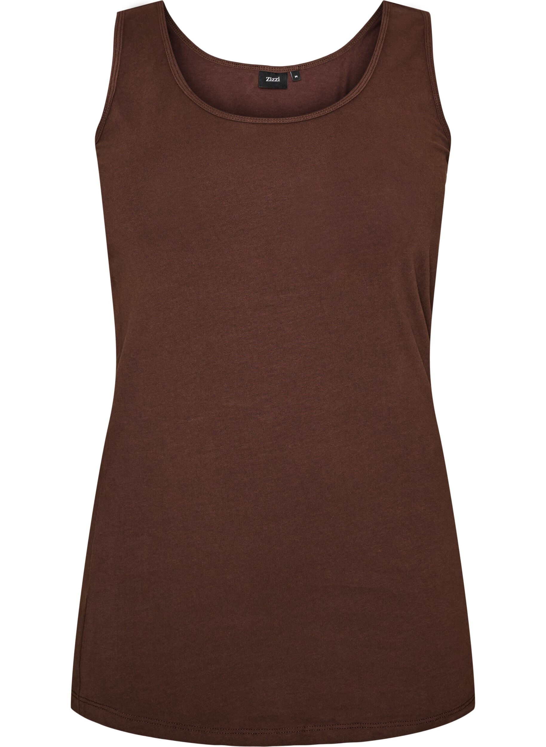 Effen basic top in katoen
