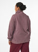 Sweatshirt met hoge kraag en zakken, Rood, Model image number 2