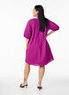 Korte jurk met geborduurd bloemenpatroon, Paars, Model image number 2