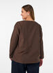 Blouse met broderie anglaise, Bruin, Model image number 2