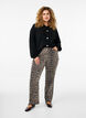 Straight-fit jeans met zebraprint, Bruin, Model image number 0
