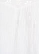 Blouse in katoen mousseline met broderie anglaise en 1/2 mouwen, Wit, Packshot image number 2