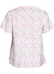 Blouse met korte mouwen en bloemenprint, Roze, Packshot image number 1