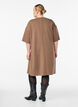 T-shirtjurk van jersey met zijsplitten, Bruin, Model image number 2