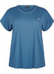 Effen gekleurd T-shirt voor sporten, Blauw, Packshot image number 0