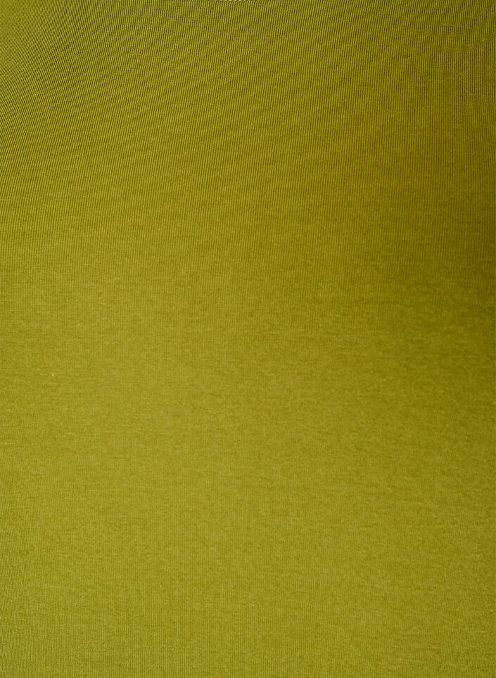 Basic T-shirt met lange mouwen en ronde hals, Groen, Packshot image number 2