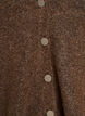 Vest met decoratieve knopen en V-hals, Bruin, Packshot image number 2