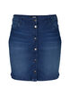 Denim rok met knoopsluiting, Blauw, Packshot image number 0