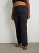 Bootcut trainingstights met hoge taille, Zwart, Model image number 2