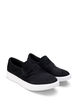 Brede slip-on-pasvorm met knoopdetail, Zwart, Packshot image number 1