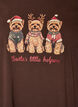Kerst T-shirt van biologisch katoen, Bruin, Packshot image number 2