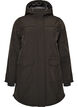 Waterafstotende softshell-jas met gewatteerde voering, Zwart, Packshot image number 0