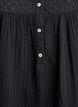 Blouse en mousseline de coton avec broderie anglaise, Noir, Packshot image number 2