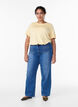 Jeans met zakken aan de voorkant en rechte pijpen, Blauw, Model image number 0