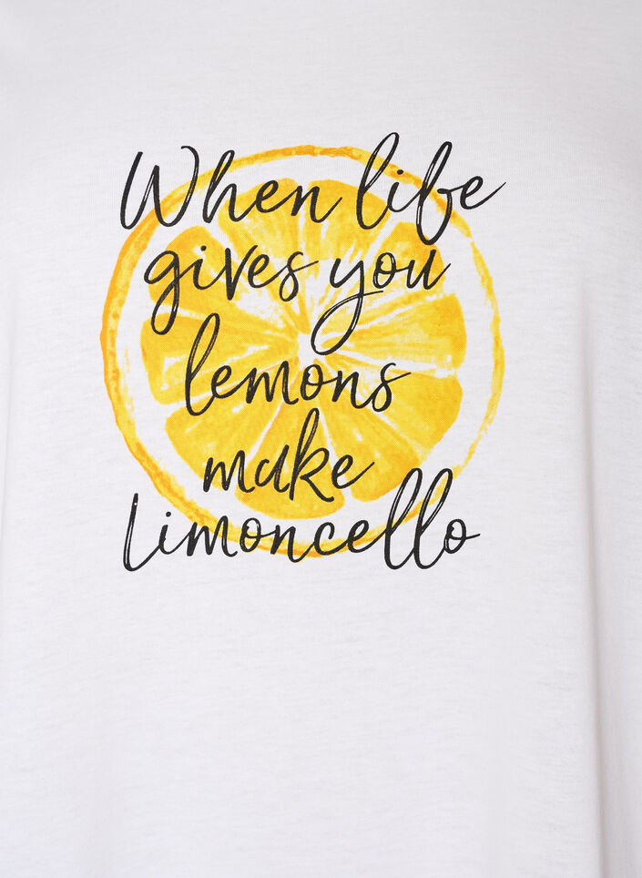 T-shirt met motief, Wit, Packshot image number 2