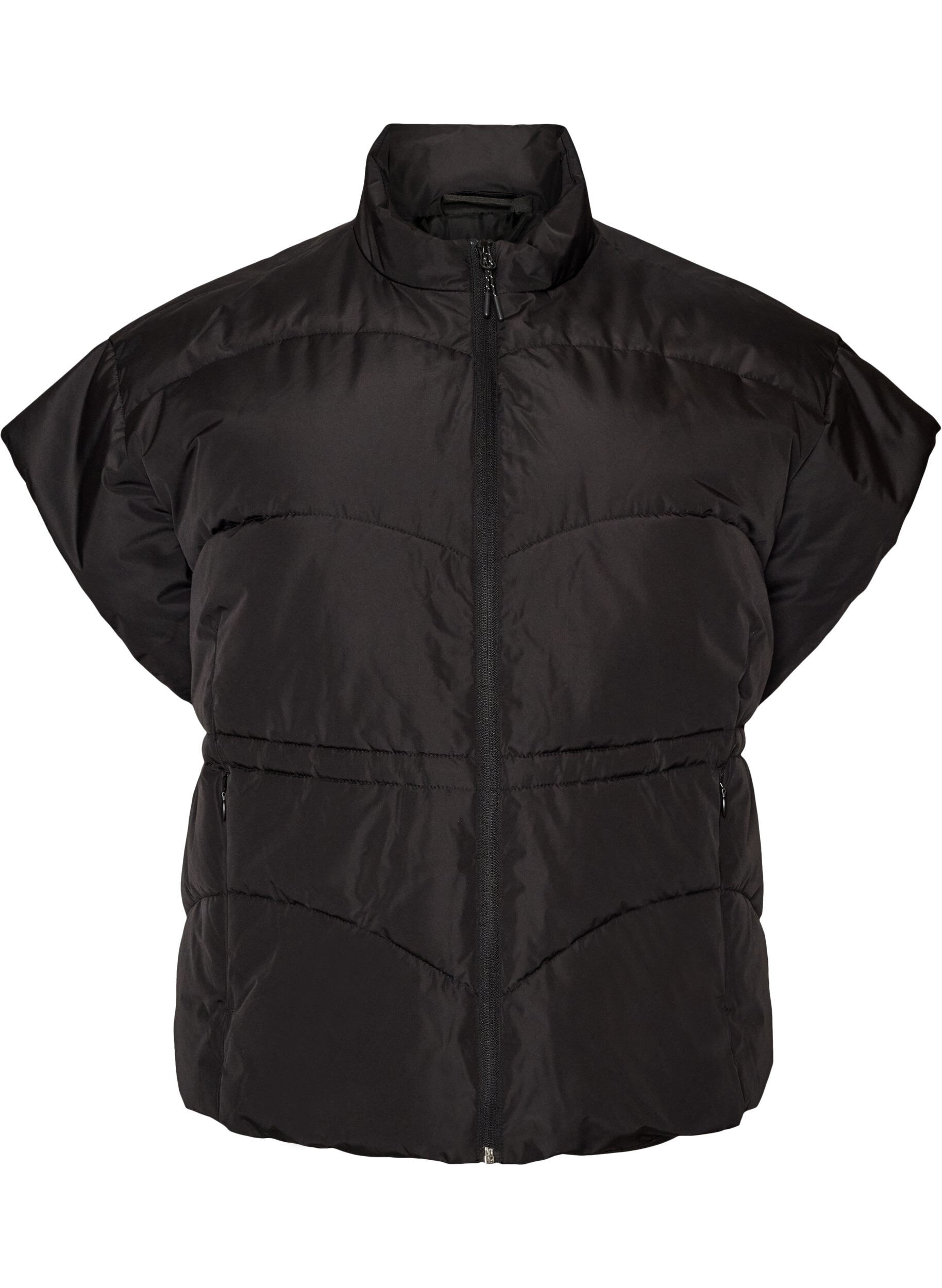 Puffer gilet met verstelbare taille