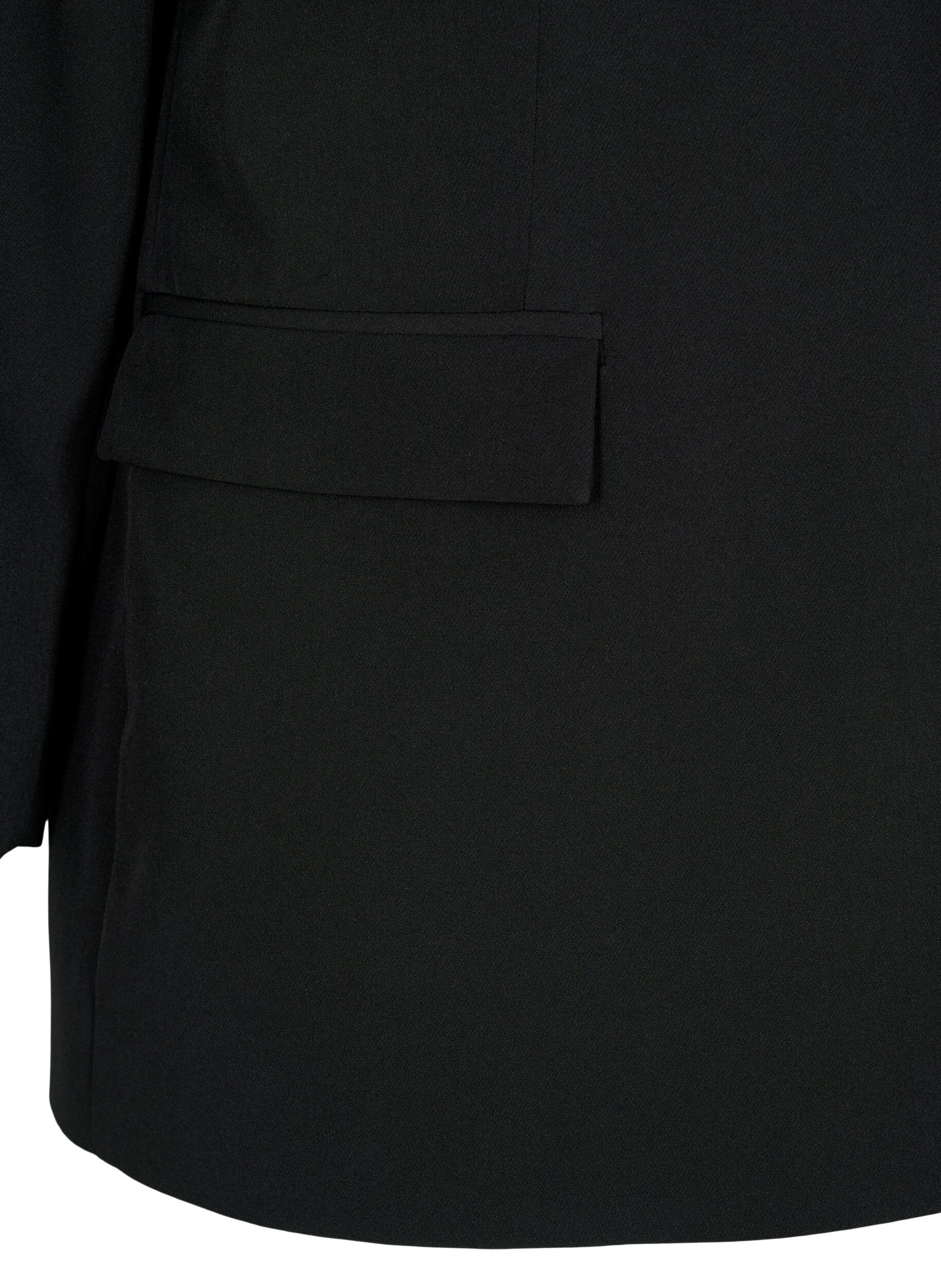ZizziKlassieke blazer met knoopsluiting, Zwart, Packshot image number 3
