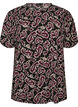 Blouse met lange mouwen en paisleyprint, Donker Bordeaux, Packshot image number 0