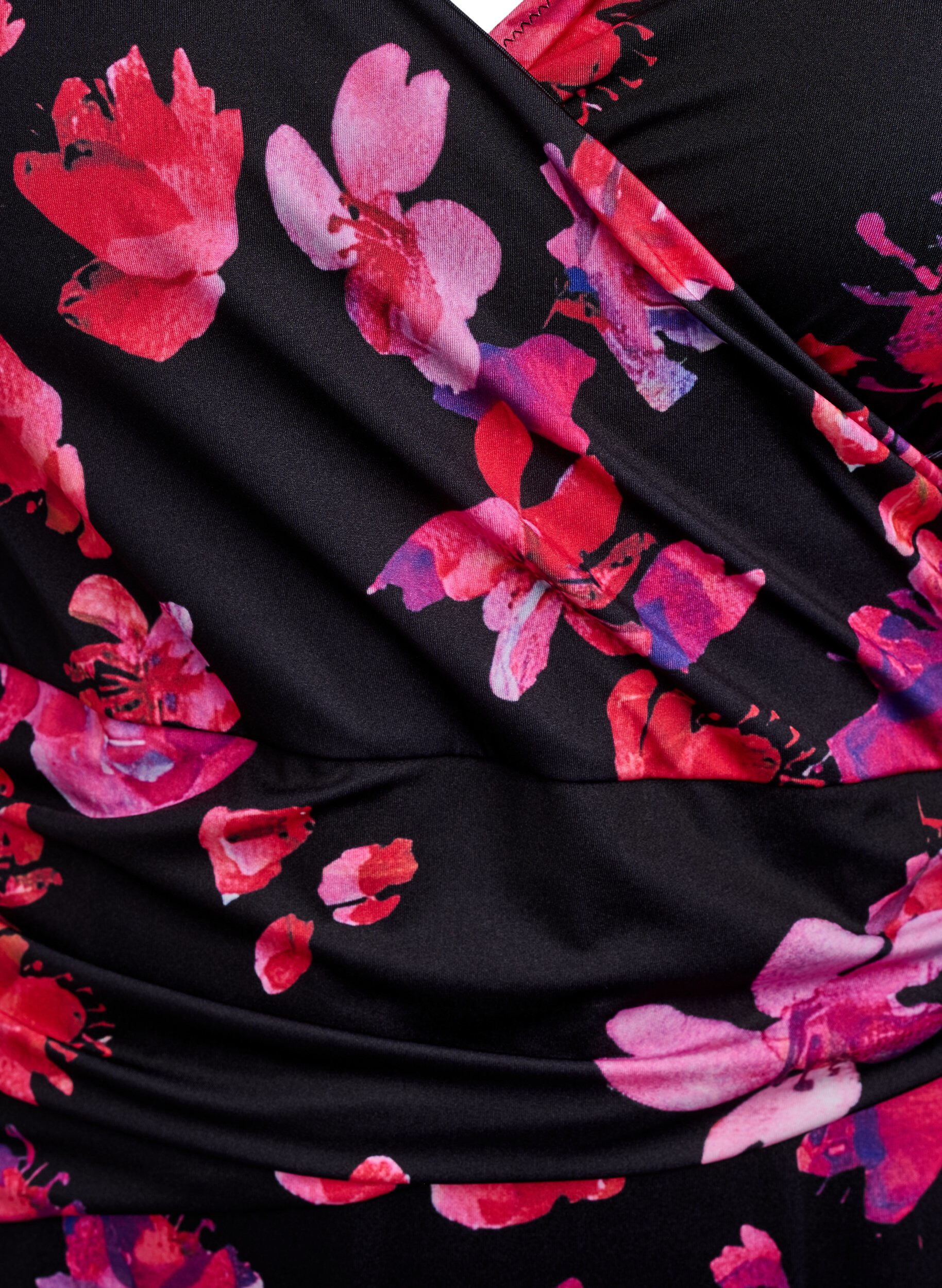 ZizziBadpak met drapering en wikkel-effect, Zwart, Packshot image number 2