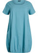 Katoenen jurk met korte mouwen, Blauw, Packshot image number 0