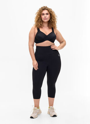 ZizziCORE, HIGH SUPPORT WIRE BRA - Sportbeha met beugel, Black, Model image number 3
