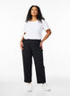 Broek met straight fit, Zwart, Model image number 0