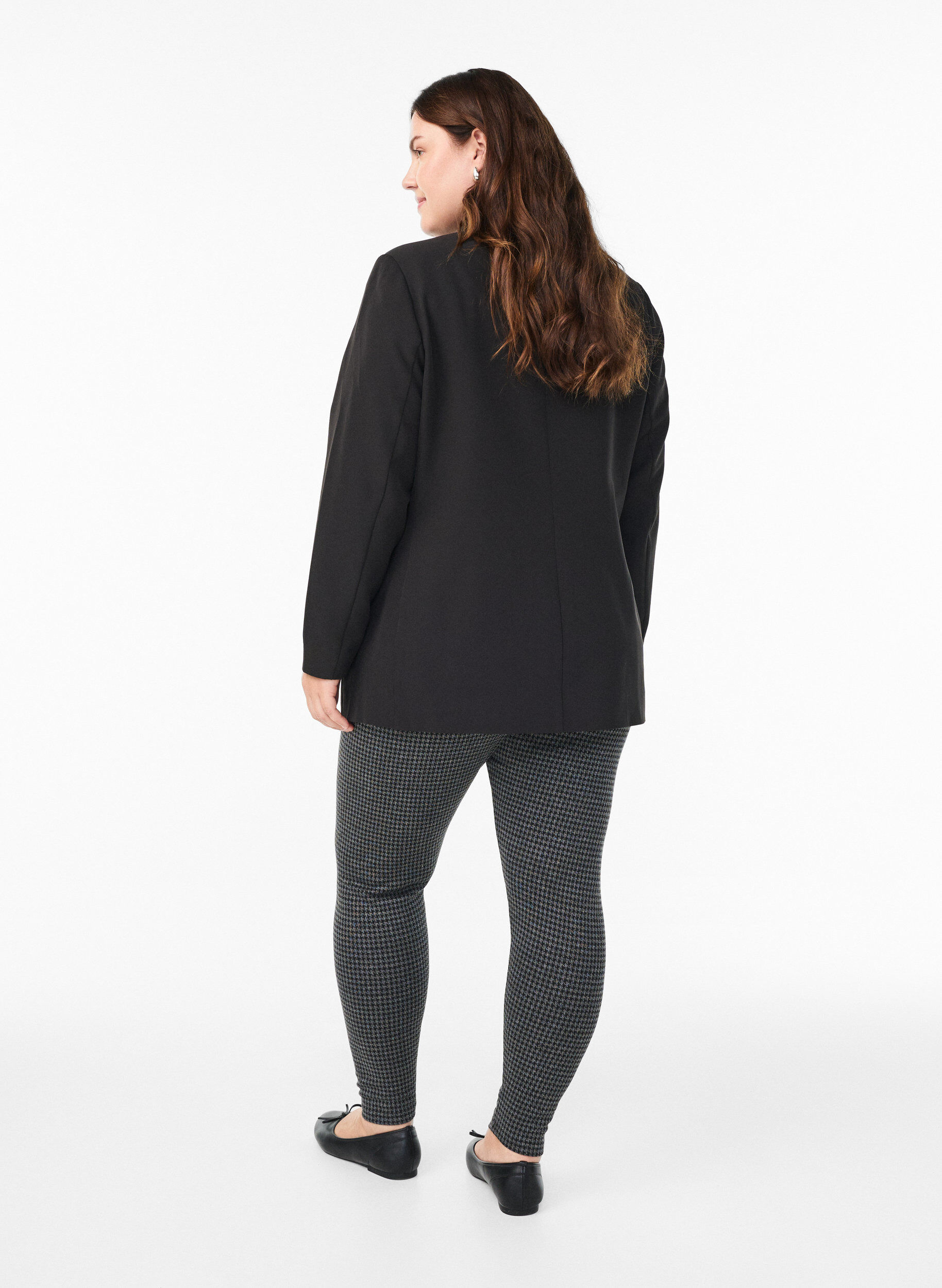 ZizziPatroonleggings met een reguliere taille, Grijs, Model image number 2