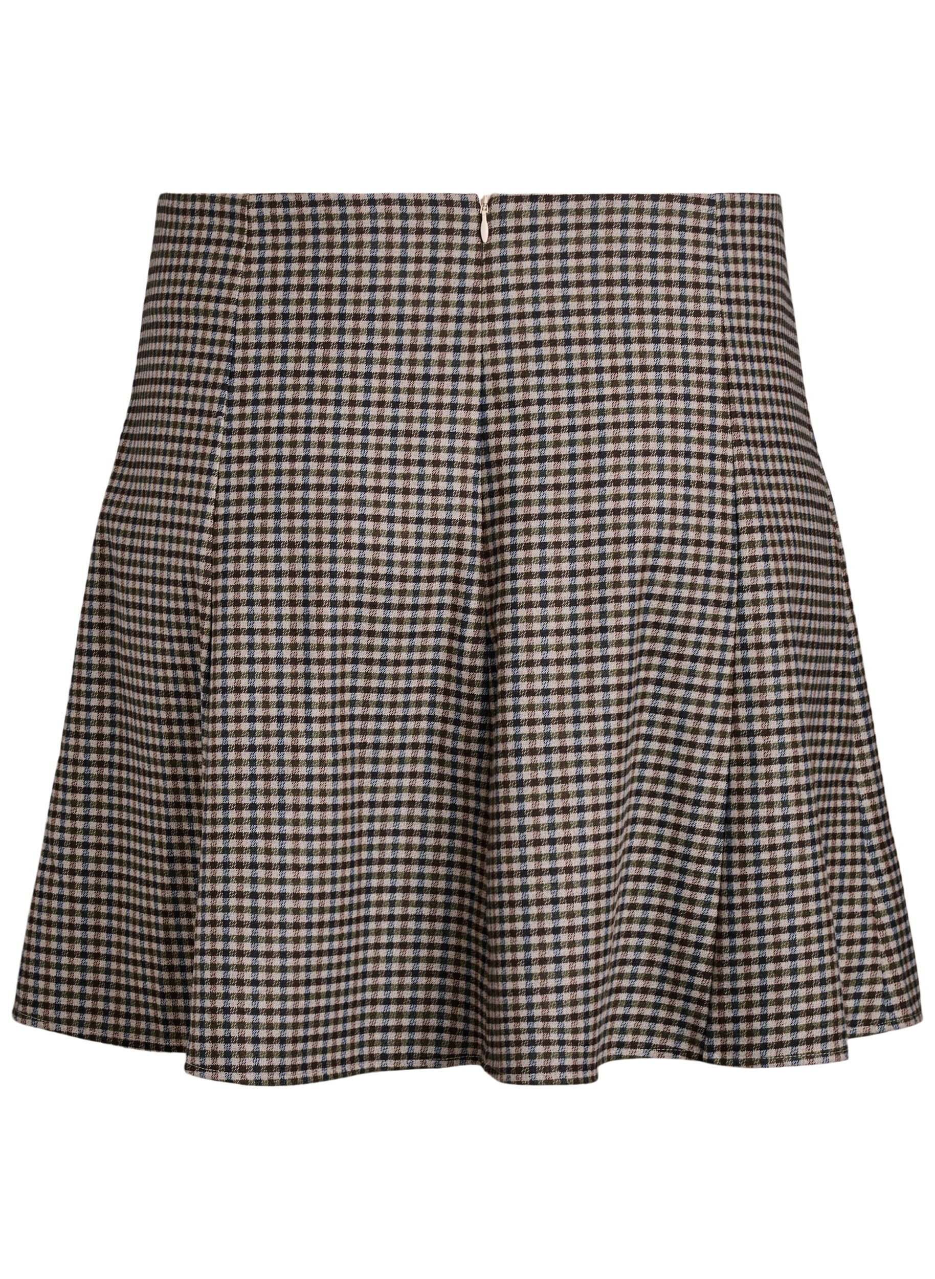 ZizziKorte A-lijn rok, Bruin, Packshot image number 1