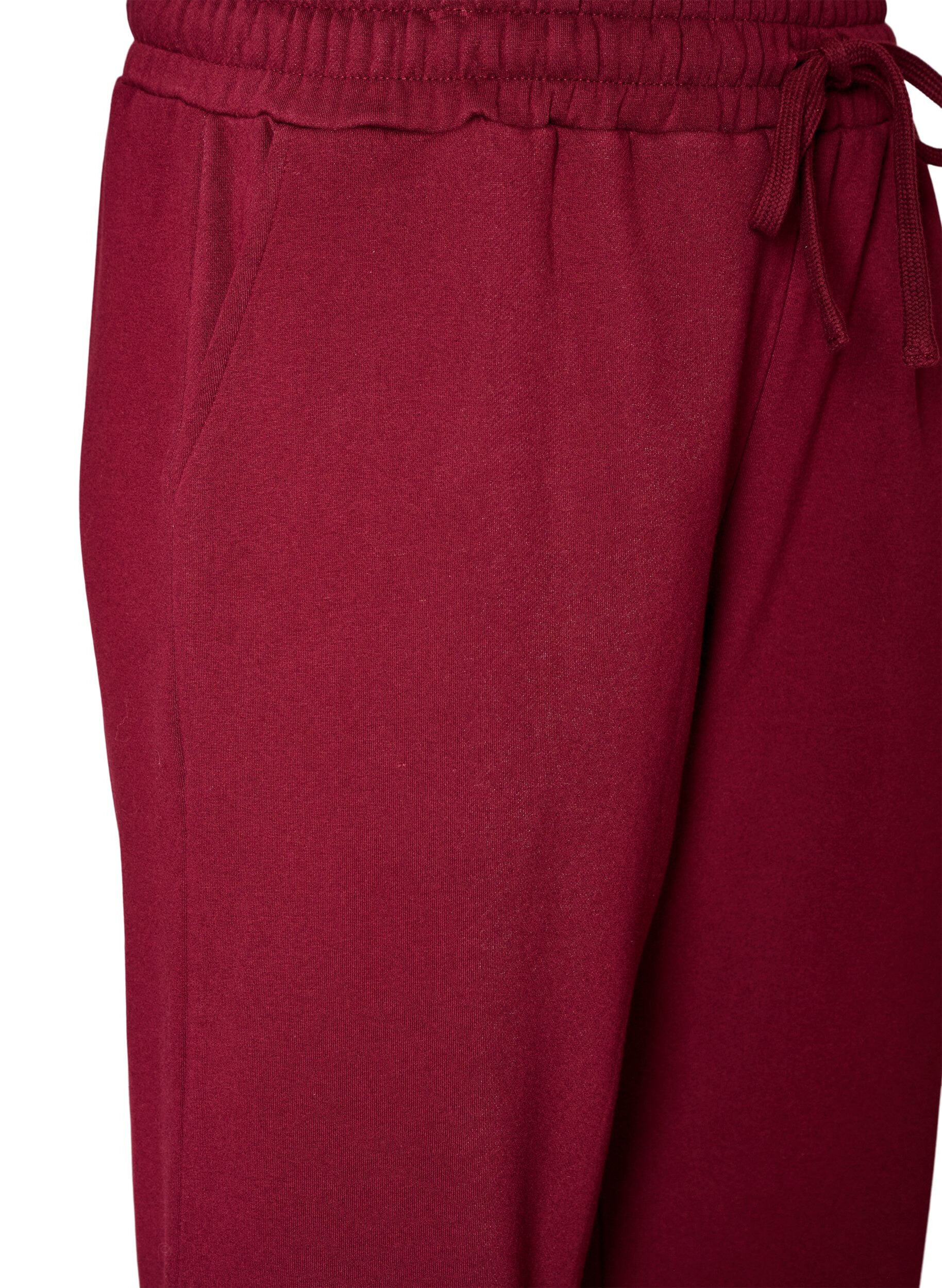 ZizziJoggingbroek met zakken, Rood, Packshot image number 2