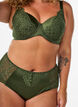 String hipster en dentelle et microfibre, Vert Kaki, Model image number 2