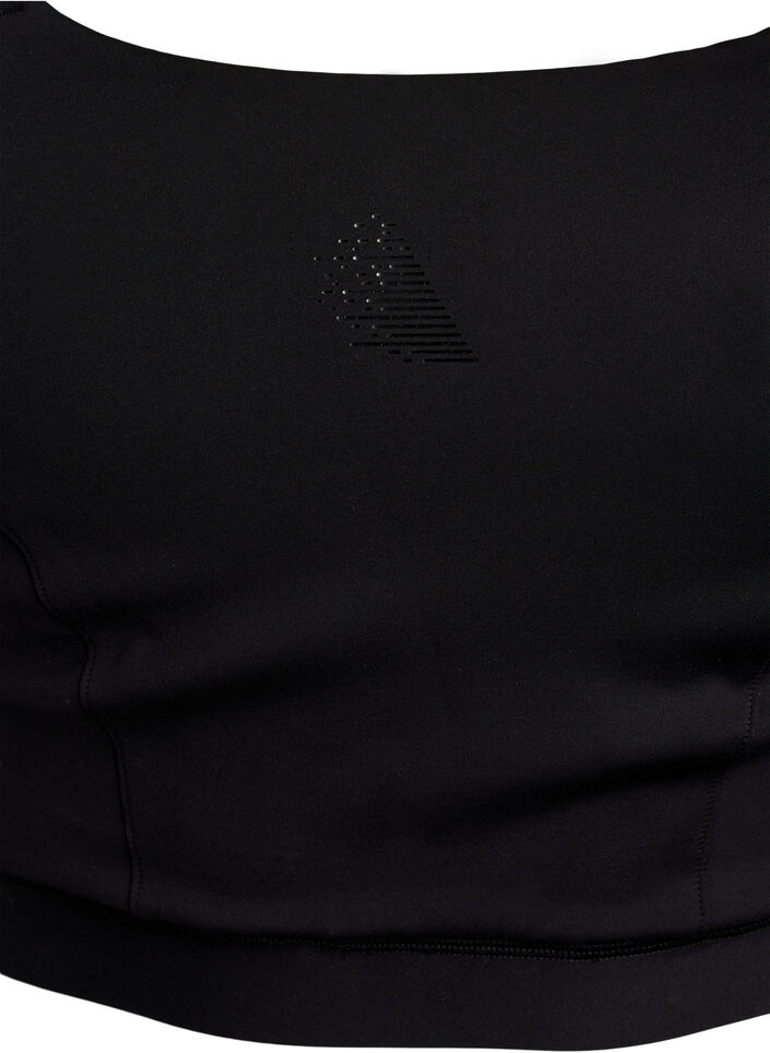 Sportbeha met kruisdetail aan de achterkant, Black, Packshot
